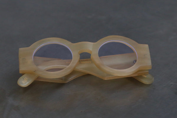 Rigards Natural Buffalo Horn Wire Cut Handmade Glasses RG0029 Series RG-RG0029-HUPO Amber